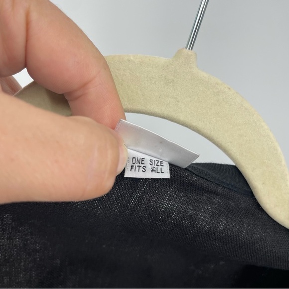 Artists & Revolutionaries Womens OS black linen leather vest Lagenlook - Picture 8 of 8